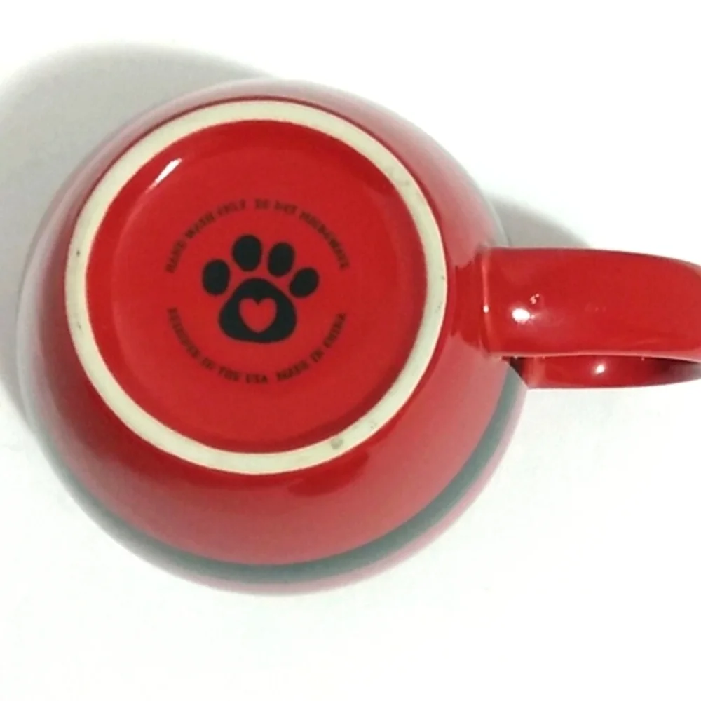 MHI SANTA'S HELPER COFFEE MUG SANTA PAWS PET BOWL SET NWT